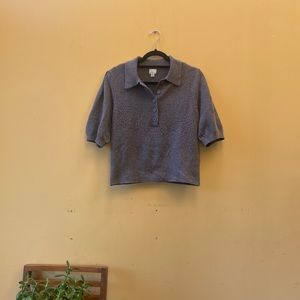 a new day Button-Up Puff Sleeve Sweater - Size Small